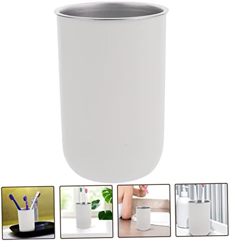 PAMINGONO Multi-Functional Stainless Steel Bathroom Cup for Toothbrush Storage