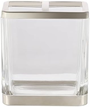 H Halston Heavy Weight Glass Toothbrush Holder