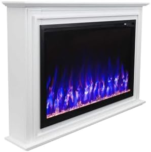 Touchstone Sideline Elite Forte 40 Inch Smart Electric Fireplace with Mantel