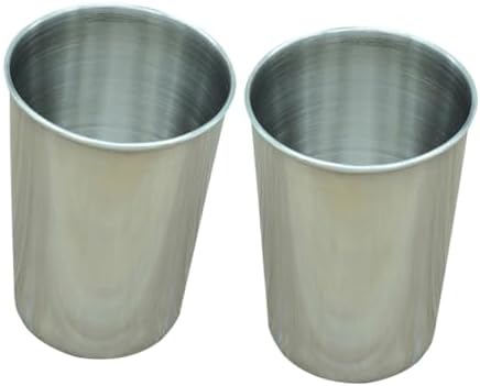 LIFKOME 2Pcs Stainless Steel Water Tumbler Cup