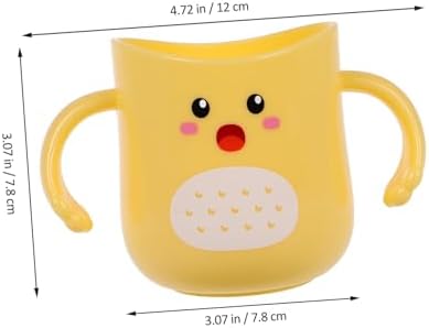 Durable Kids Toothbrush Holder Cartoon Design Bathroom Mug