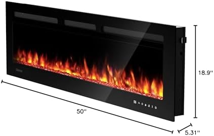 Silonn 50 Smart Electric Fireplace with App Control