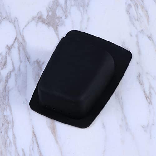 UTHCLO Silicone Razor Holder Bathroom Organizer Wall Mounted Storage Black