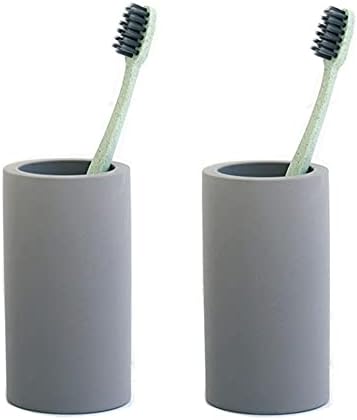 Phitruer 2 Pack Diatomite Toothbrush Holder - Dark Grey