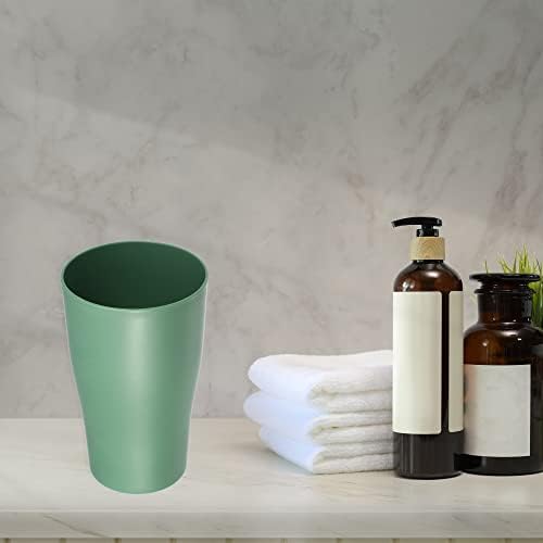 VOCOSTE 2pcs Green Bathroom Toothbrush Tumblers