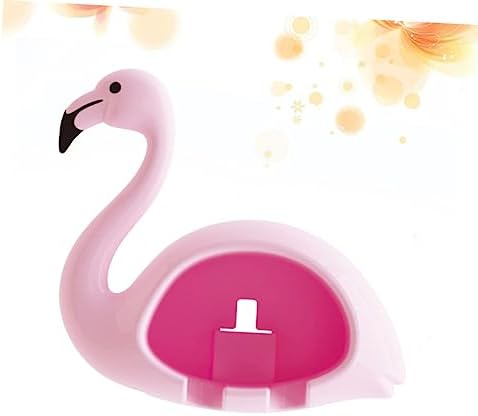 Garneck Wall Toothbrush Holder with Flamingo Design