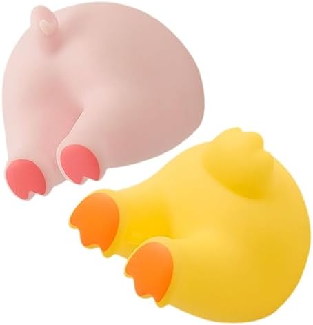 LIFKOME Animal Tail Wall Hooks 2pcs Toothbrush Holders Self-Adhesive