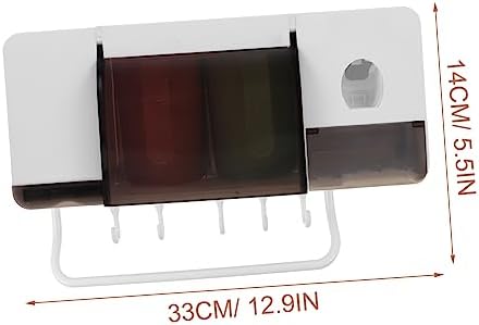 PRETYZOOM Wall-Mounted Toothbrush Holder for Adults and Kids