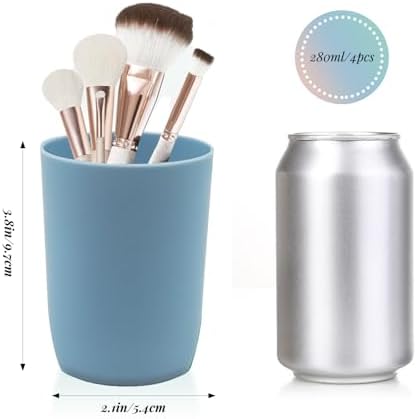 YIK TUNG 4-Pack Stackable Bathroom Cups