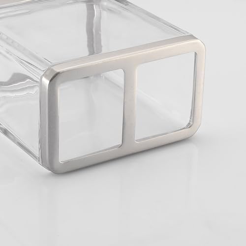 H Halston Heavy Weight Glass Toothbrush Holder