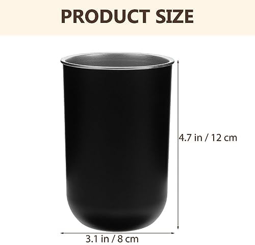 HOLIDYOYO 2-Piece Toothbrush Holder Set Stainless Steel Travel Tumbler