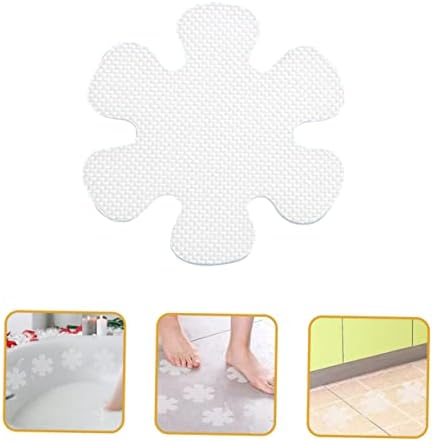 12pcs Flower Design Non-Slip Shower Stickers for Bathroom and Kitchen