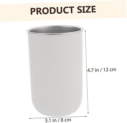 PAMINGONO Multi-Functional Stainless Steel Bathroom Cup for Toothbrush Storage