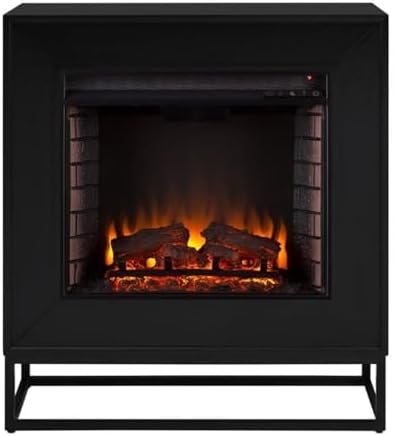 Bowery Hill Electric Fireplace in Black