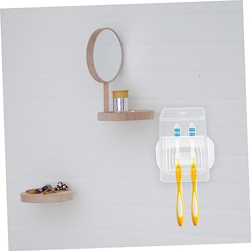 Alipis Wall Mounted Toothbrush Holder with Tumbler 1