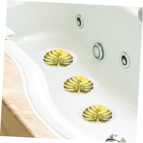 HOLIDYOYO 1Set Leaf Shape Non-Slip Bathtub Stickers
