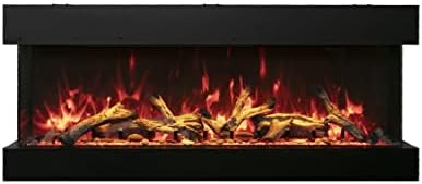 Amantii 50 3-Sided Electric Fireplace with Remote and 8H Timer