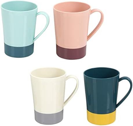 Veemoon 4Pcs Multicolor Unbreakable Toothbrush Cups