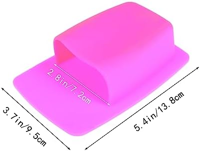 Yardenfun Silicone Toothbrush Holder Wall Mounted Pink