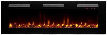 Dimplex Sierra 60 Electric Fireplace Heater - Wall Mounted 1400W Black
