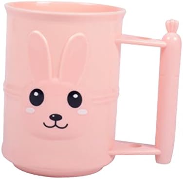 Cabilock Cartoon Rabbit Toothbrush Holder Bathroom Tumbler Cup