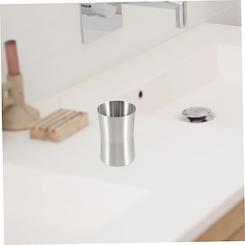 Stainless Steel Reusable Bathroom Toothbrush Holder Cup