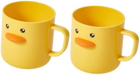 2pcs Cute Toothbrush Storage Cups for Bathroom Use