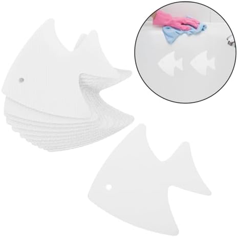 ABOOFAN 12PCS Non-Slip Bath Tub Stickers Fish Shape Decals