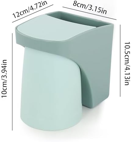 Sturdy Wall Mounted Toothbrush Holder with Magnetic Design