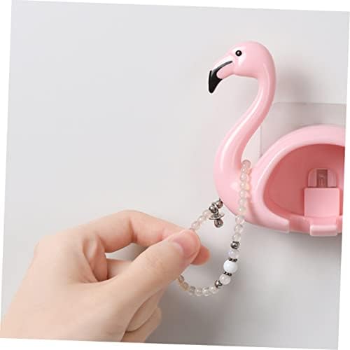 2pcs Flamingo Toothbrush Holder Wall Mounted Organizer for Electric Toothbrushes