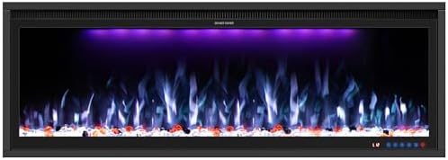 Benrocks 48 Smart WiFi Electric Fireplace Insert