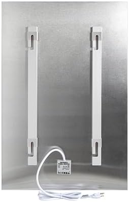 WarmlyYours Radiant Panel Heater - Glass White 24 x 35 in