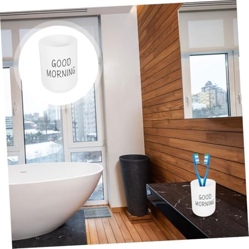 OUNONA Reusable Plastic Mouthwash Cup for Toothbrush Holder
