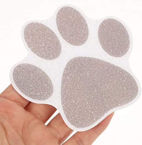Kisangel 10pcs Bathtub Anti-Slip Stickers with Paw Designs