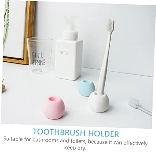 Hemobllo 3 Piece Electric Toothbrush Holder Diatomite Stand