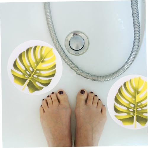 PRETYZOOM 1 Set Leaf Design Anti-Slip Bath Stickers