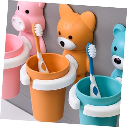 Wall Mounted Toothbrush Holder with Fox Design