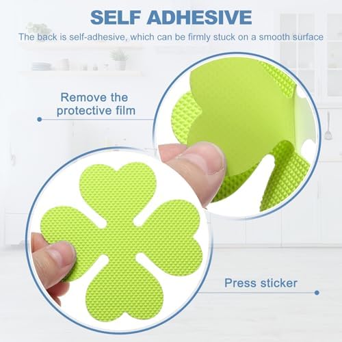 PATIKIL 20 Pcs Non-Slip Bathtub Stickers Grass Green 1