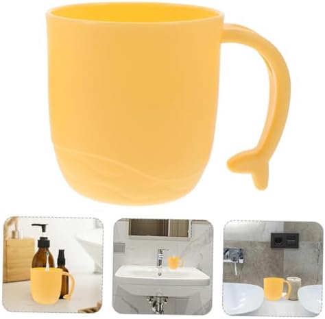 Cartoon Dolphin Handle Mouthwash Cup for Kids