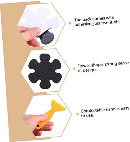 Non-Slip Flower Bathtub Stickers 20pcs Peva Bath Safety Decals