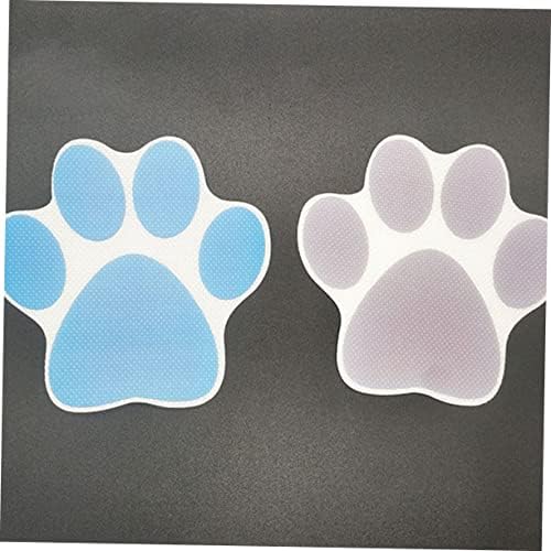 PRETYZOOM 4pcs Cartoon Dog Footprint Bathtub Decals
