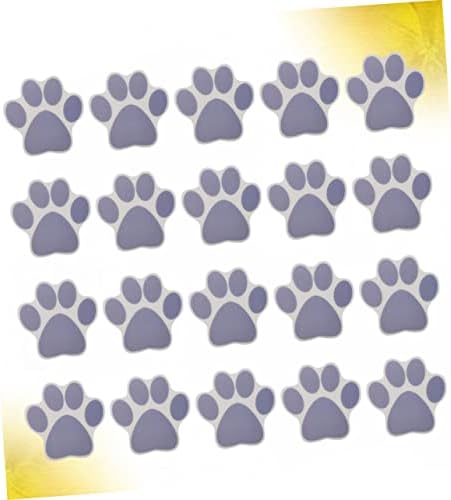 Ciieeo 20pcs Cartoon Dog Footprint Anti-Slip Bathtub Decals