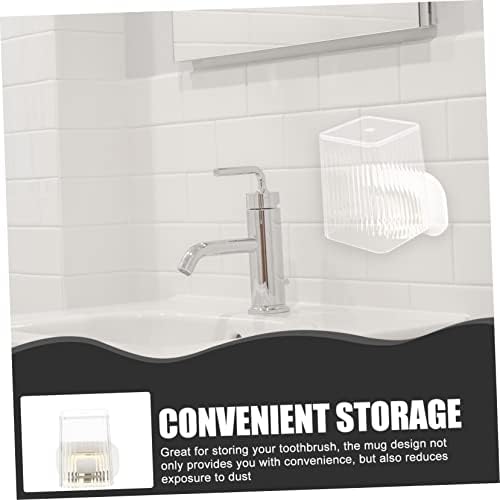 SWOOMEY Wall Mounted Toothbrush Holder Set with Tumbler