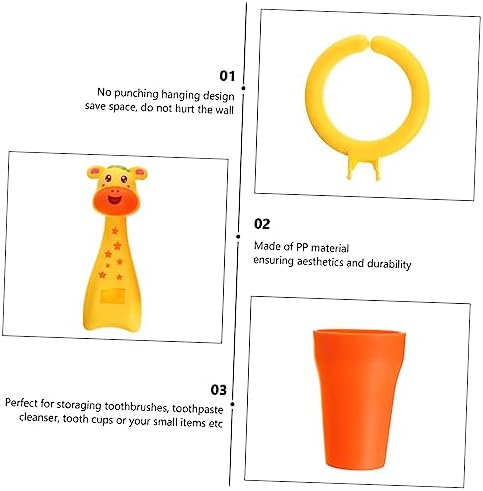 MAGICLULU No-Punching Toothbrush Cup with Holder