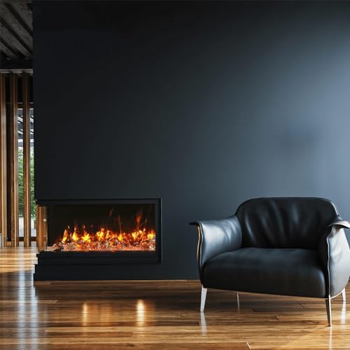 Amantii 60-Inch True View Slim Electric Fireplace with WiFi