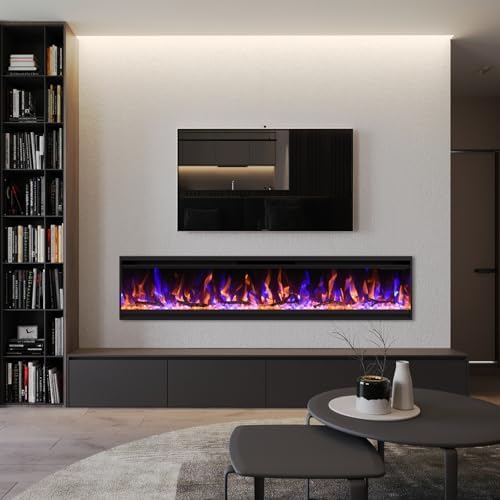Feelcoo 60 Inch Ultra-Thin Electric Fireplace