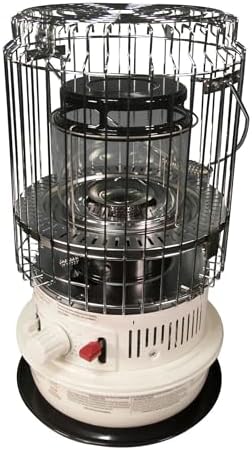 Kero World Kerosene Heater with Chimney Compact and Portable White