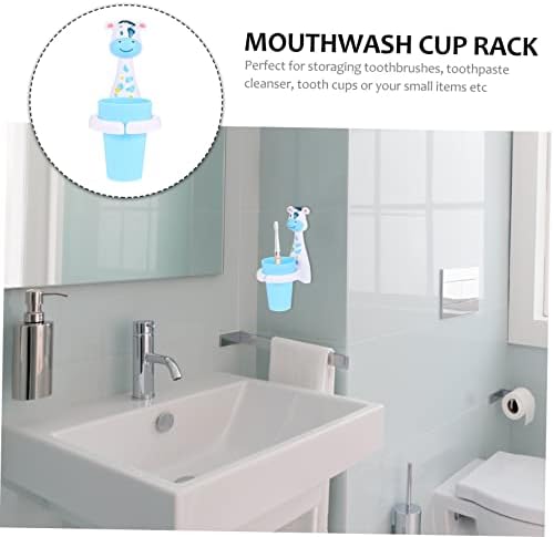 Wall Mounted Toothbrush Holder with Cups Set