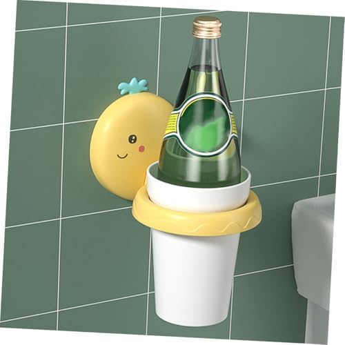 GLEAVI Cartoon Whale Toothbrush Holder Wall Mount