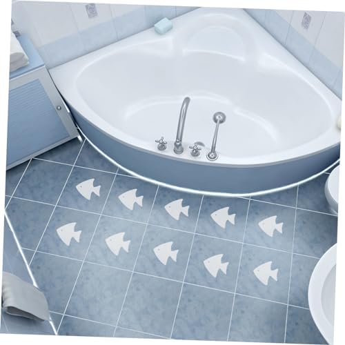 Ciieeo 12pcs Fish Style Bathtub Stickers